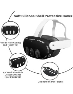 Juego de Cubiertas de Silicona VR MEGREZ para Meta Quest 3 2