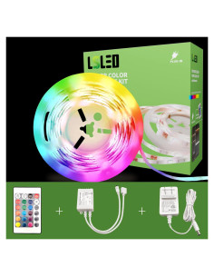 Tira LED RGB 2.4m L5L3D con control remoto y 16 colores