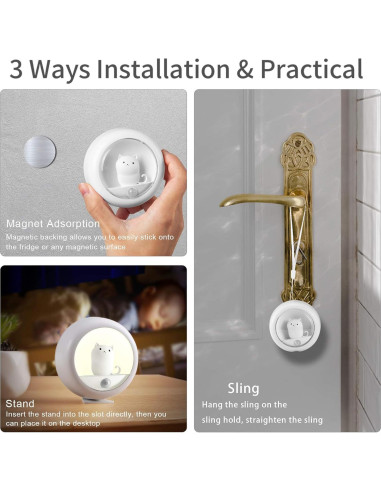 Luz Nocturna con Sensor de Movimiento Melaus USB Recargable 4000K