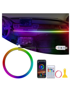 Luces LED RGB para Auto GPJYD 110cm Control APP USB