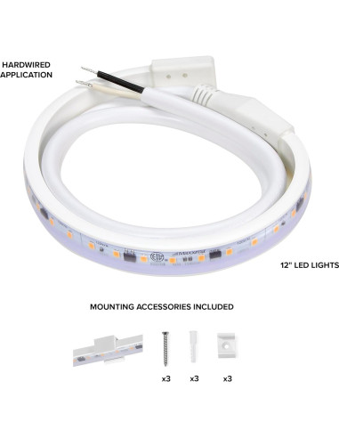 Luz de tira LED Maxxima 30.48 cm 460 lúmenes 3000K