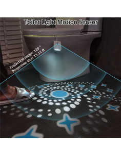 Luz de Inodoro LED YF-TOW con Sensor y Proyección de Estrellas 2