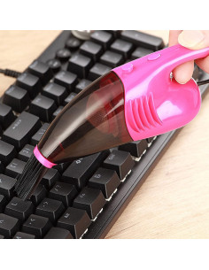 Aspiradora de Teclado HEEPDD Rosa Mini USB Portátil 109g 2