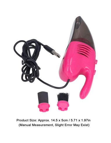 Aspiradora de Teclado HEEPDD Rosa Mini USB Portátil 109g