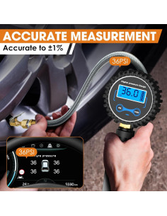 Inflador Digital de Neumáticos Adullama 0-250 PSI con Manómetro 2
