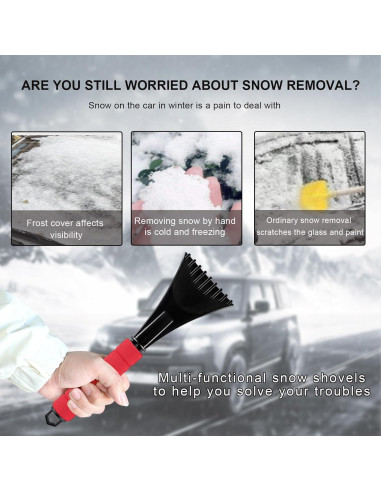 Raspador de Hielo para Parabrisas Ohleats 30.48 cm Rojo