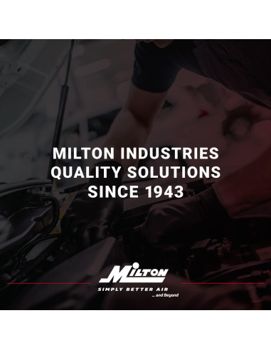 Inflador de Neumáticos Analógico Milton 502 con Manómetro 10-160 PSI