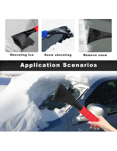 Raspador de Hielo para Parabrisas Ohleats 30.48 cm Rojo