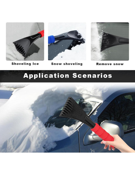 Raspador de Hielo para Parabrisas Ohleats 30.48 cm Rojo