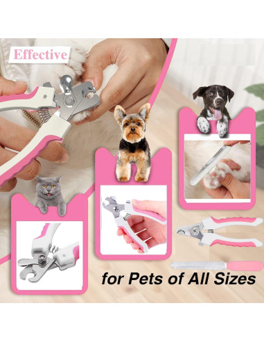 Juego de Aseo para Mascotas 7 Piezas Qubccum - Rosa