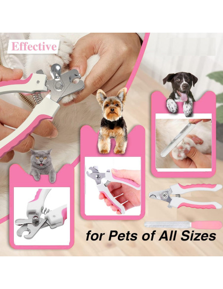 Juego de Aseo para Mascotas 7 Piezas Qubccum - Rosa