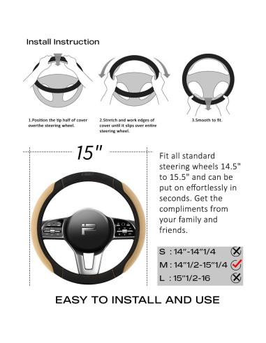 Funda de Volante Skechers 14.5-15" Espuma de Memoria Antideslizante