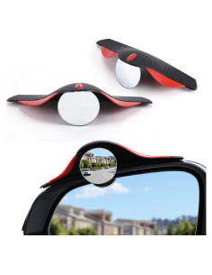 Espejo de Punto Ciego LivTee 2-en-1 con Protector de Lluvia