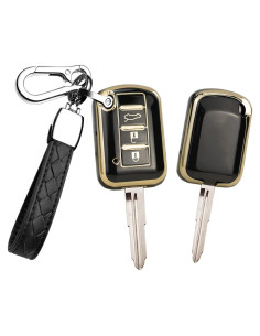 Funda de Llave HIBEYO para Mitsubishi 2016-2021 - Negro