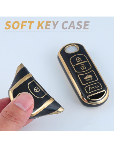 Cubierta de Llave Mazda 3 6 8 Miata CX-3 TPU 360 Grados