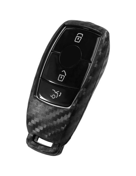 Funda de Llave Silicona Mercedes-Benz 2 Pcs Fibra Carbono