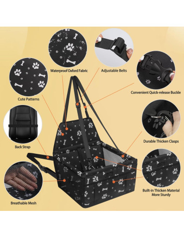 Asiento Elevador para Perros PetsHome Plegable Impermeable 41x32 cm