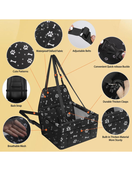 Asiento Elevador para Perros PetsHome Plegable Impermeable 41x32 cm