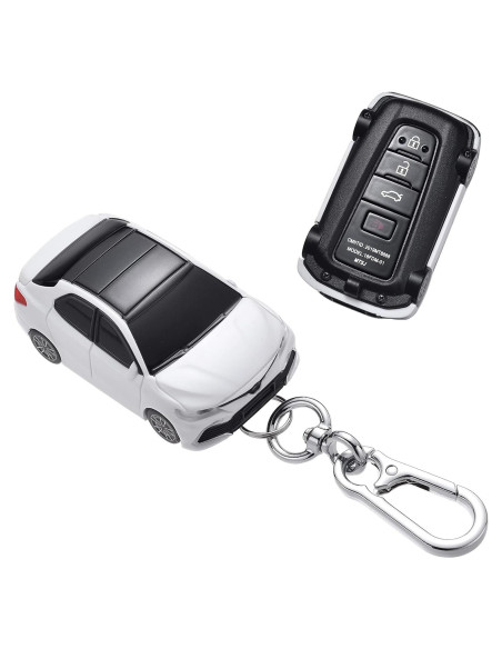 Cubierta de Llave Toyota Camry Corolla RAV4 - Funda Blanca