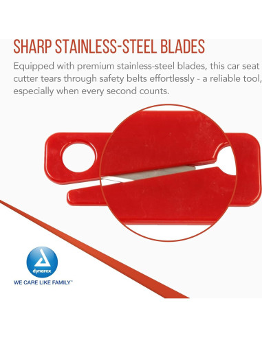 Cortador de Cinturón de Seguridad Dynarex - 50 Piezas