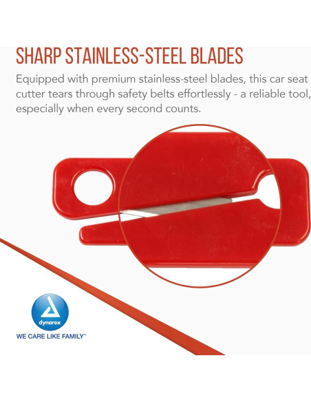 Cortador de Cinturón de Seguridad Dynarex - 50 Piezas