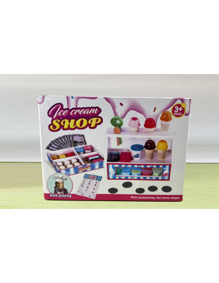 Conjunto de Juguetes de Helado de Madera Plunack 3-7 Años