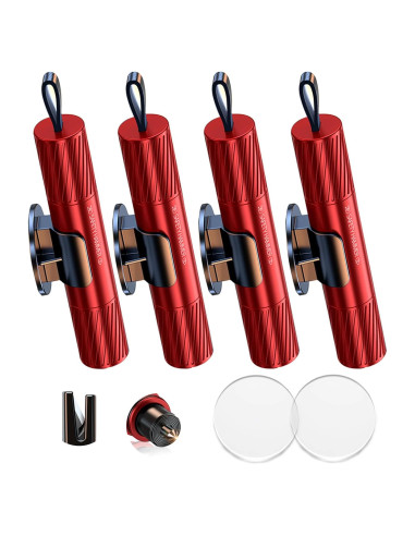 Kit de Emergencia 4 Rompeventanas y Cortador PILISPARK Rojo