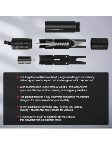 Cortador de Cinturón y Rompedor de Ventanas JAGASOL 2 Pcs