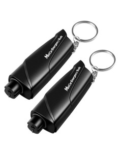 Herramienta de Escape Automotriz Fioria Llavero Rompedor de Ventanas y Cortador de Cinturón