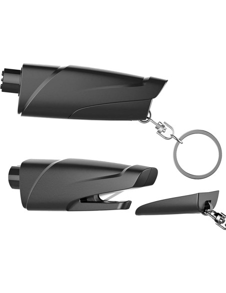 Herramienta de Escape Automotriz Fioria Llavero Rompedor de Ventanas y Cortador de Cinturón