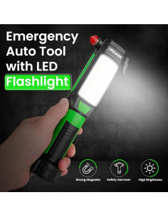 AlltroLite Linterna de Emergencia 9 en 1 para Auto LED 2