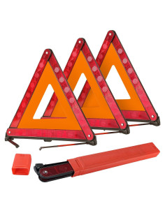 Triángulos de Advertencia de Emergencia DASBET - Paquete de 3