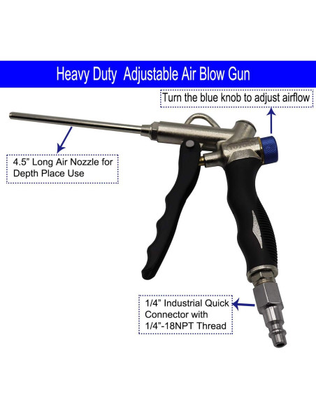 Kit Accesorios Compresor Aire YOTOO 1/4" x 25' Manómetro 150 PSI