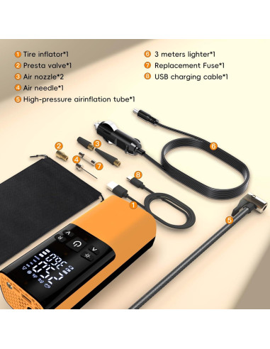 Compresor de Aire Portátil Treillage Tale 8006 150 PSI