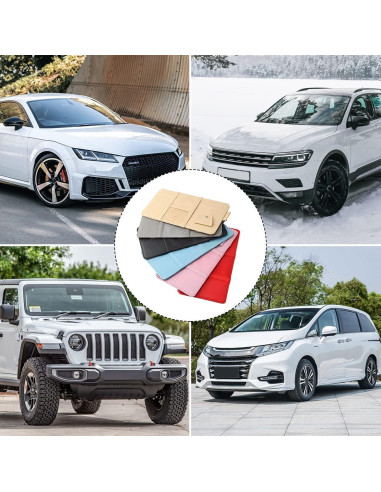 Organizador de Visera de Sol Fekey&JF para Auto - Cuero Negro