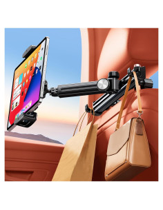 Soporte de Tablet para Auto HIYJEN Ajustable Negro 4.7-13"