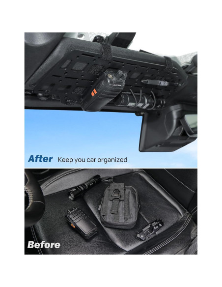 Organizador de Visera JOYTUTUS para Wrangler JL y Gladiator JT