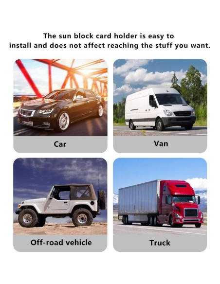 Organizador de Visera de Sol Logctee Rosa con Cremallera y Bolsillos