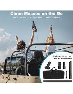 Aspiradora de Coche Blestan LT-114 12V 0.35L con Luz LED 2
