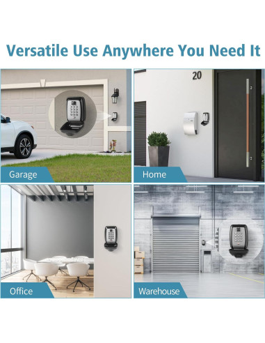 Caja de Llave WJYMRO Montada en Pared 9 Dígitos Impermeable