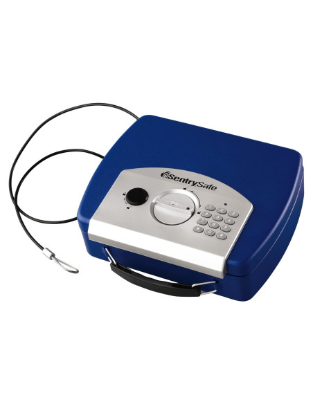 Caja Fuerte Pequeña SentrySafe Azul con Teclado Digital