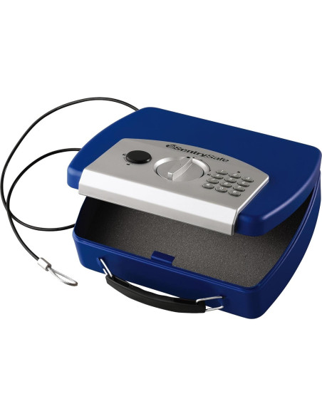 Caja Fuerte Pequeña SentrySafe Azul con Teclado Digital