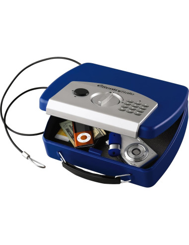 Caja Fuerte Pequeña SentrySafe Azul con Teclado Digital