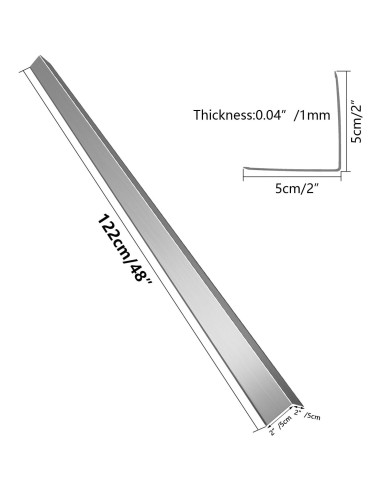 Protectores de Esquina de Aluminio SPEED SPIDER - 12 Piezas 5x5x120cm