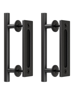 Manijas de Puerta de Granero TOIMIOTOIM 24.13 cm Negras