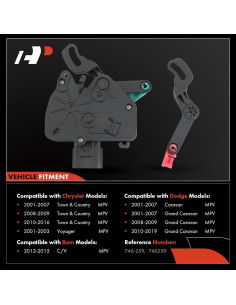 Actuador de Cerradura de Puerta Deslizante A-Premium para Chrysler y Dodge 2