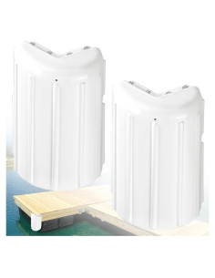 Bumper de esquina de muelle JYINCPED 2Pack Blanco 20.32x40.64cm
