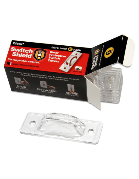 Protectores de Interruptores Transparentes Switch Shield - 6 Unidades