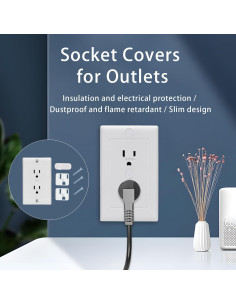 Cubiertas de Enchufes para Bebés - Seguridad Eléctrica 4 Pzas 2