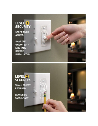 Protectores de Interruptores Transparentes Switch Shield - 6 Unidades